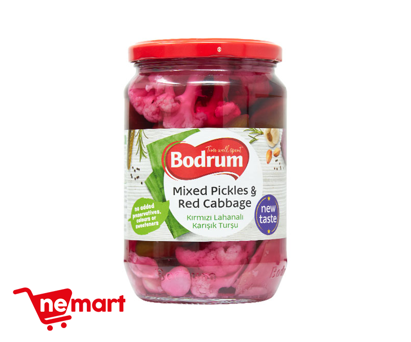 5BODRUM 720CC MIXED PICKLES& RED CABBAGE  720G 