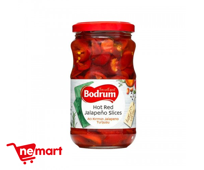 Bodrum Red Jalapeno Slices 330gr