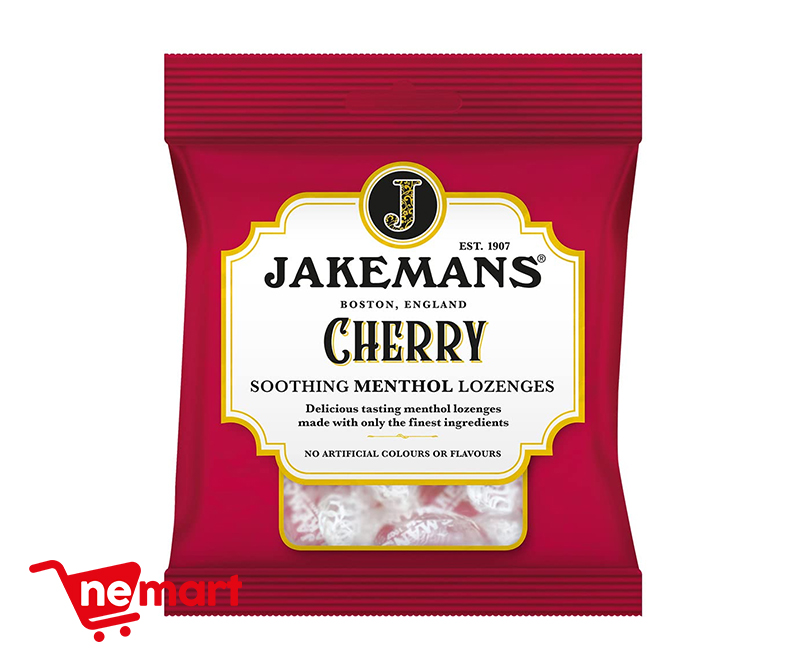 Jakemans Cherry Menthol Soothing Menthol Sweets 100g