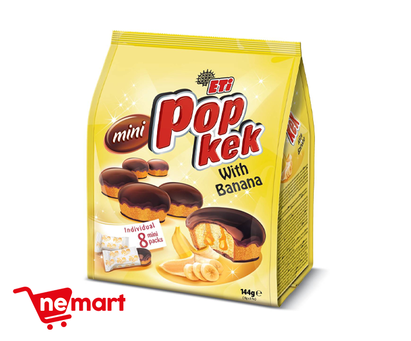 ETI POP KEK MINI BANANA 144g
