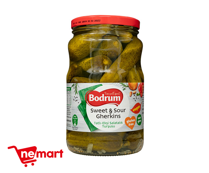 Bodrum Sweet & Sour Gherkins 1650g