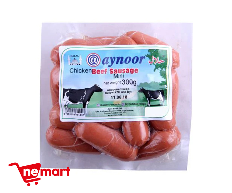 Aynoor Mini Beef Sausage 300g