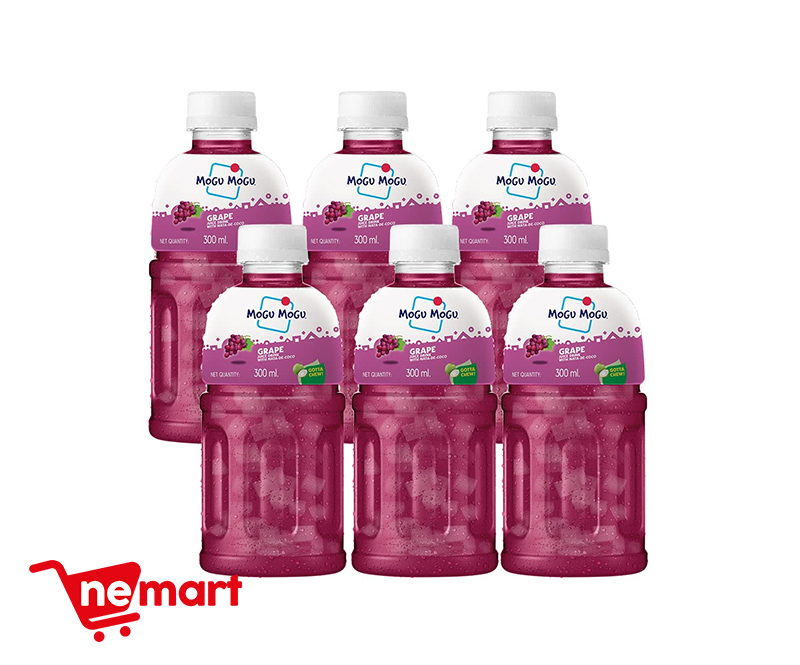 Mogu Mogu Grape Juice (Pack of 6)