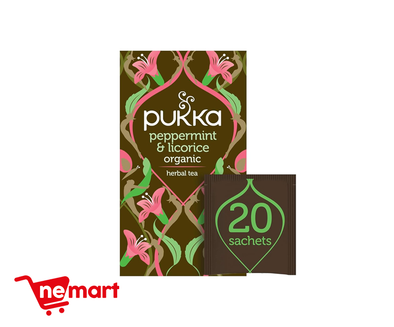 Pukka Peppermint & Licorice Organic Herbal Tea