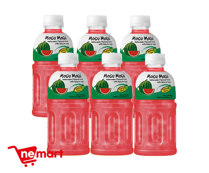 Mogu Mogu Watermelon Flavoured Drink (Pack of 6)