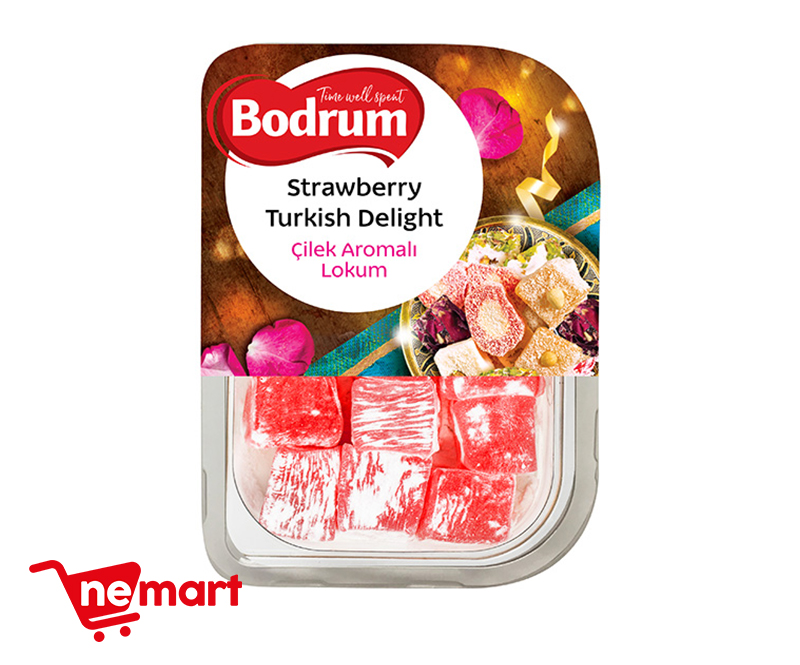 Bodrum Strawberry Turkish Delight 200g