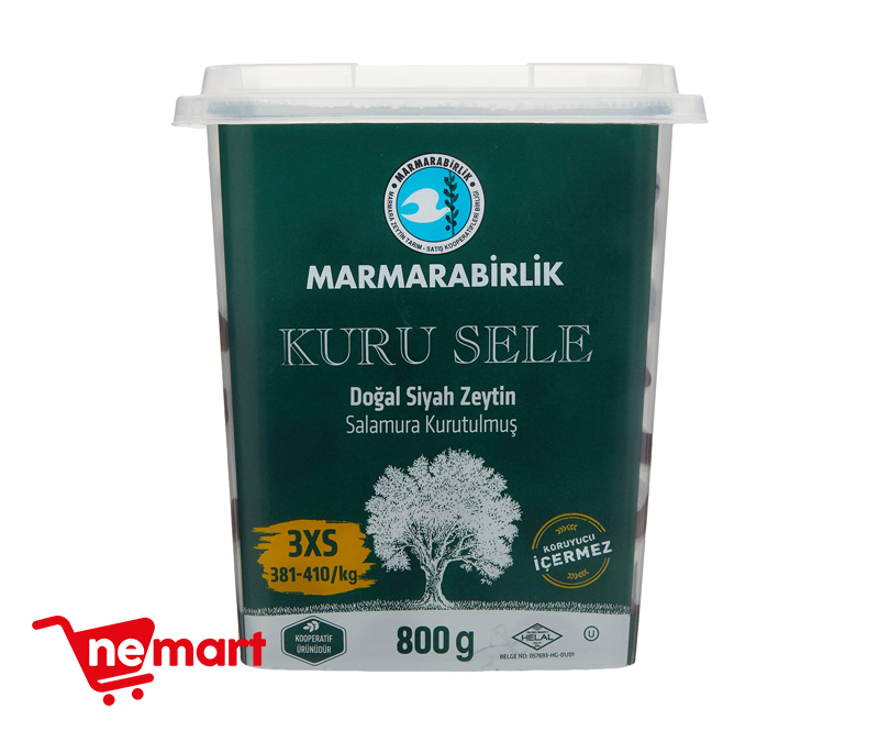 Marmarabirlik Dried Natural Black Olives 800g