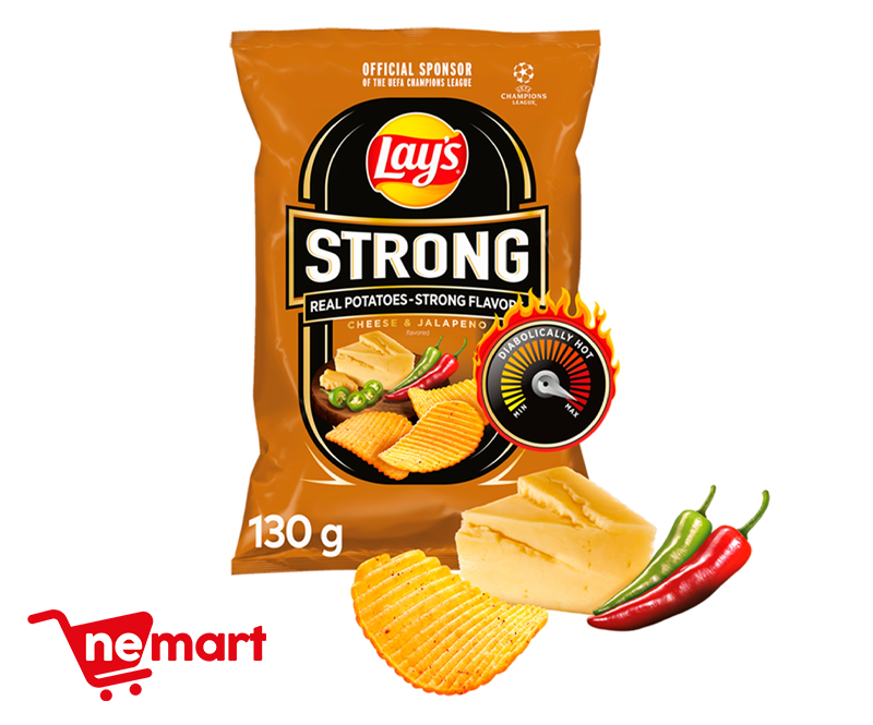 LAY'S STRONG CHEESE & JALAPENO 130g