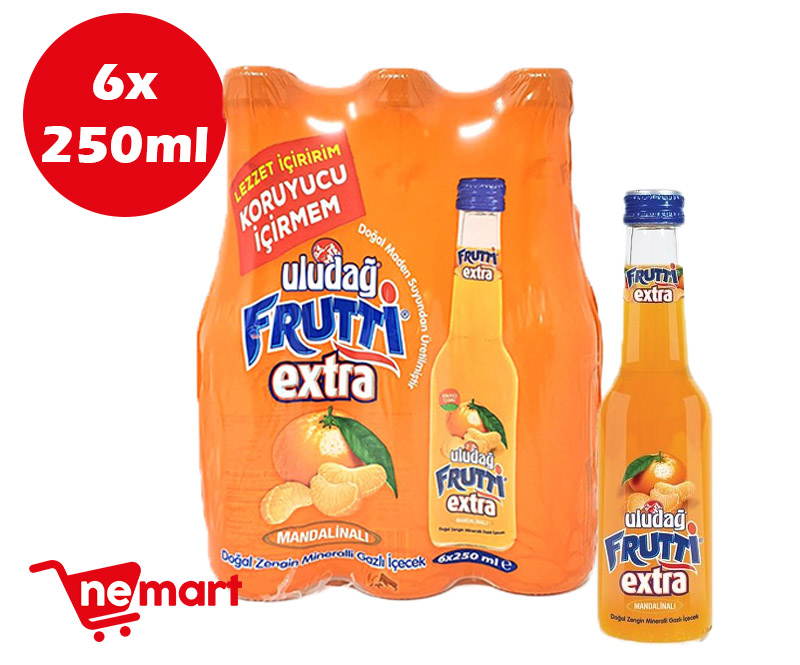 Uludag Frutti Extra Mandarin / Mandalinali Pack of 6 250ml