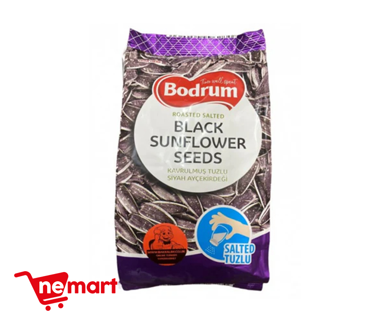 Bodrum Roasted Salted Black Sunflower Seeds 300gr