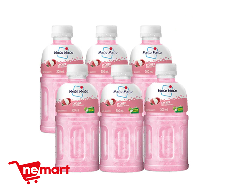Mogu Mogu Lychee Juice (Pack of 6)