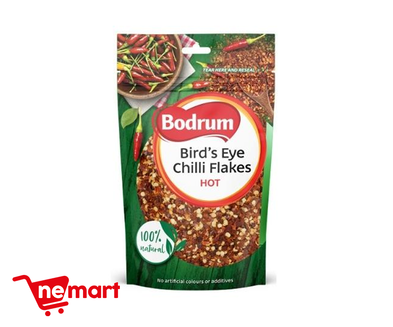 7BODRUM SPICE BIRD'S EYE CHILLI FLAKES HOT 100G 