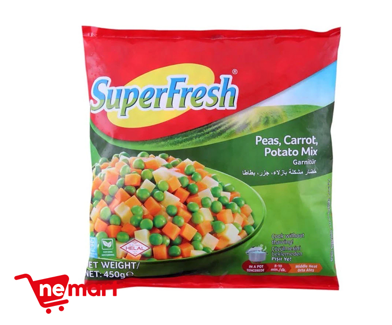 Super Fresh Peas & Carrot Potato Mix 450g