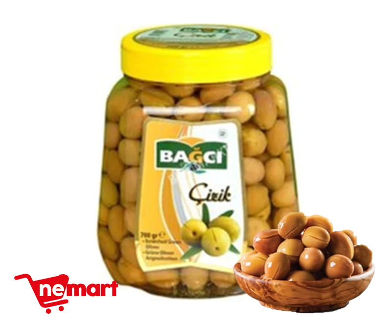 Bagci Green Scratched Olive / Cizik Zeytin 700g