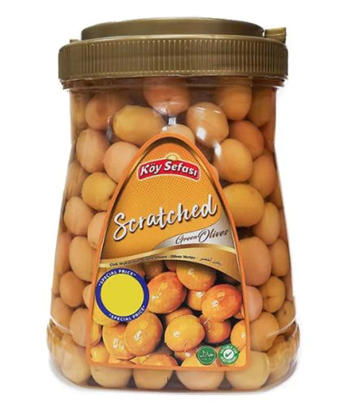 KOY SEFASI SCRATHED GREEN OLIVES