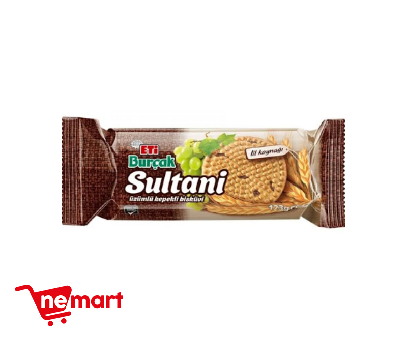 ETİ Sultani Grape Whole Whole Biscuits 123g