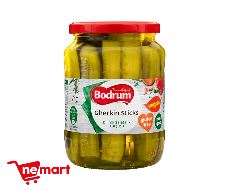 Bodrum Pickled Gherkin Sticks 670g