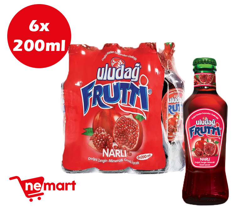 Uludag Frutti Pomegranate / Narli Pack of 6 200ml