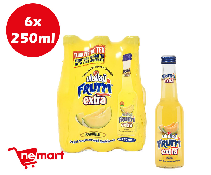 Uludag Frutti Extra Melon / Kavunlu Pack of 6 250ml