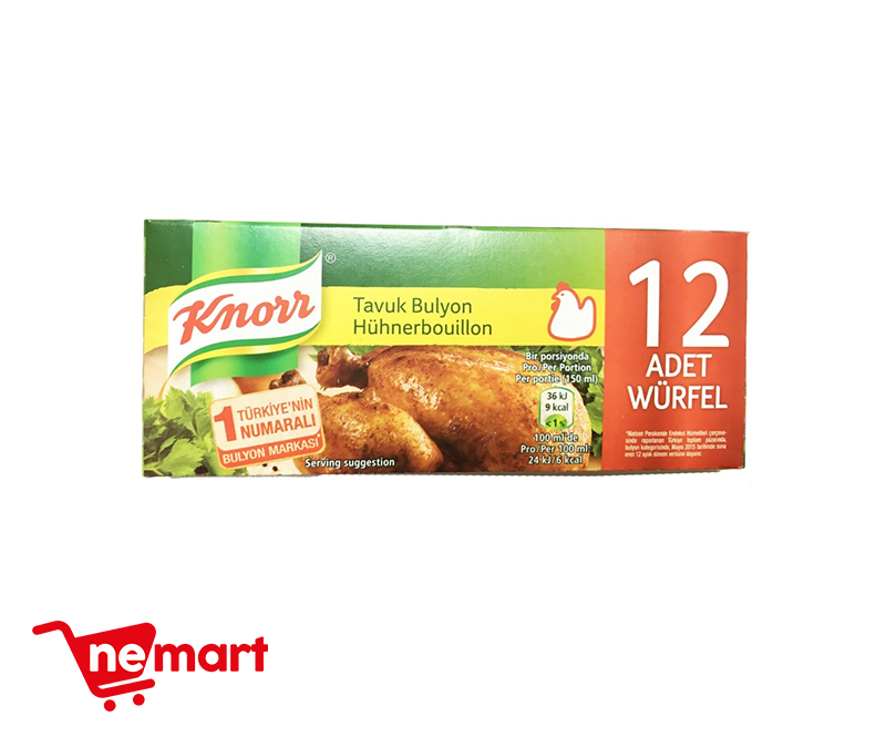 Knorr Chicken Stock Bouillon / Tavuk Bulyon 120g
