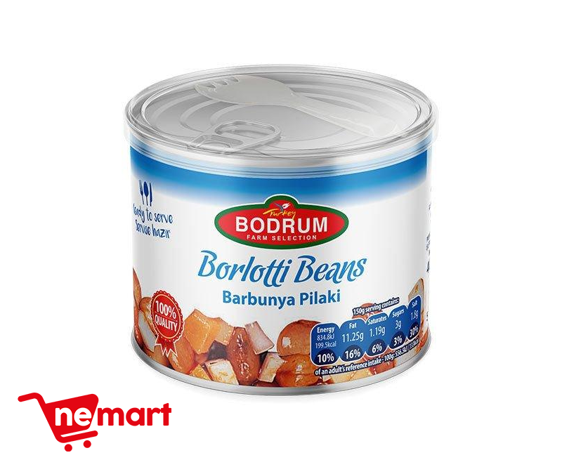 BODRUM R.M. BORLOTTI BEANS IN TOMATO SAUCE  400G 