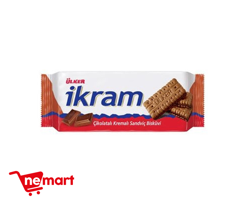 Ulker Ikram Sandwich Biscuits Chocolate 84g