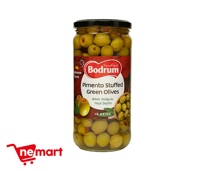 BODRUM OLIVES STUFFED WITH PEPPER PASTE  330G 