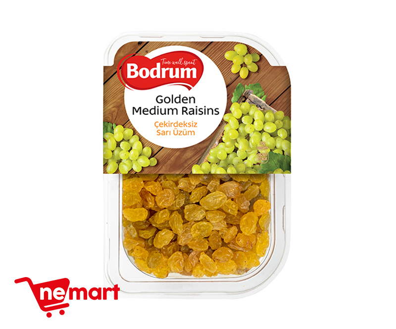 Bodrum Medium Golden Raisins / Cekirdeksiz Sari Uzum 250g