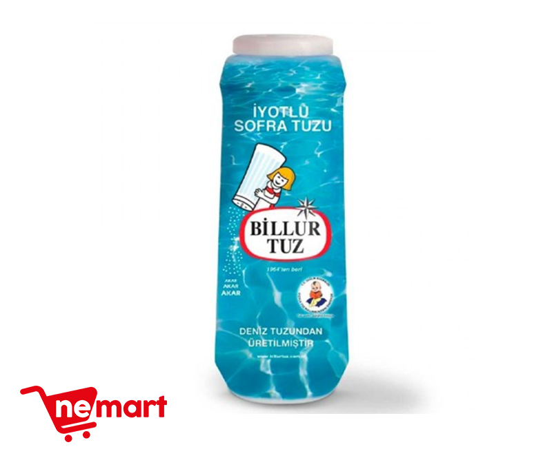 Billur Iodized Table Salt 500g