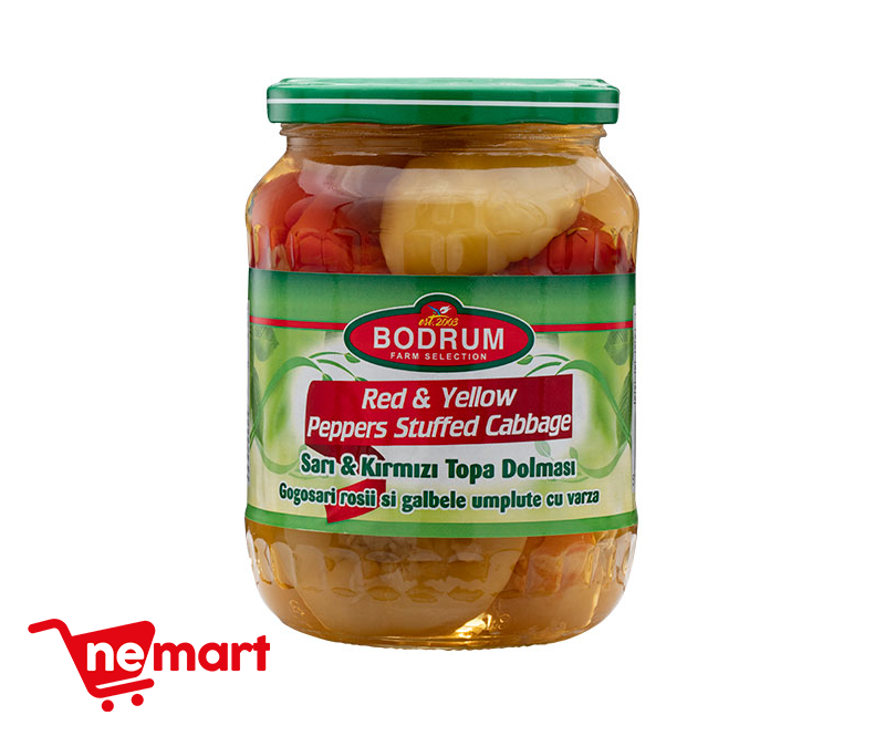 5BODRUM 720CC RED-YELLOW PEPPER WITH STUFFED CABBAGE  680G 