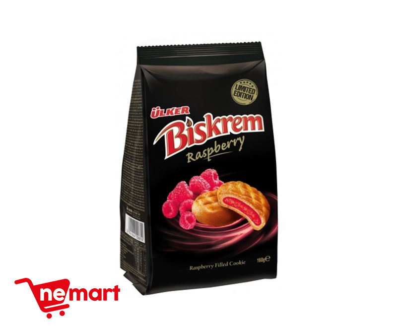 ULKER BISKREM RASPBERRY BISCUITS BAG 160g 