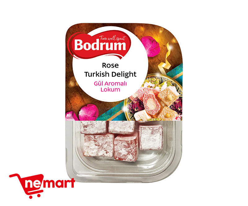 Bodrum Turkish Delight Rose 200g