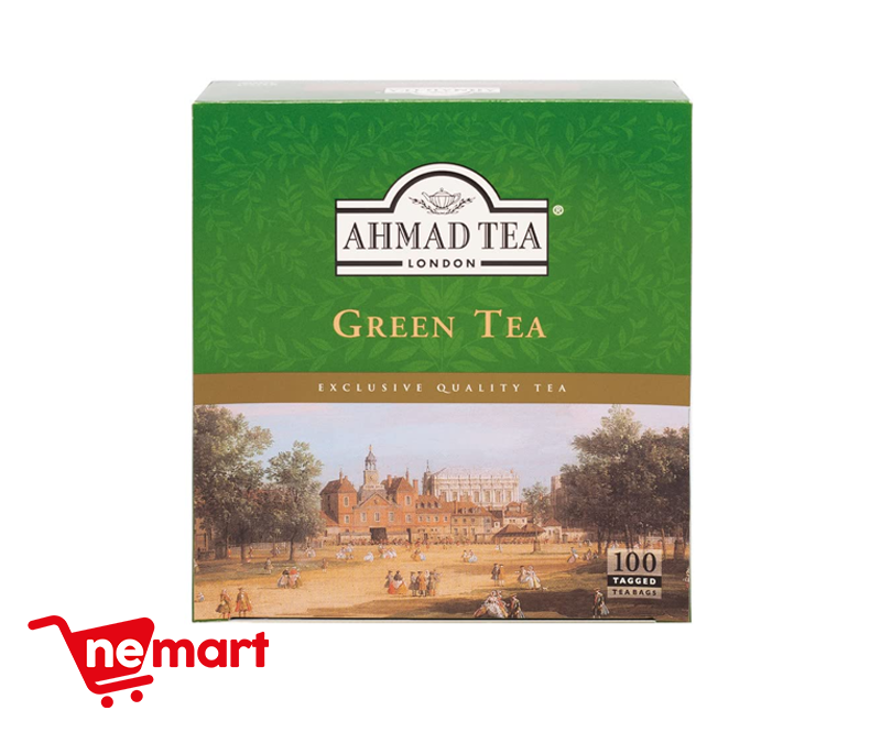 AHMAD TEA BAGS 100 GREEN TEA 