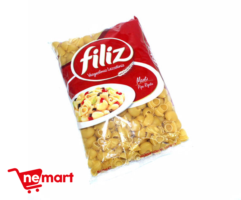 FILIZ PASTA PIPE RIGATE (MANTI)  500G 