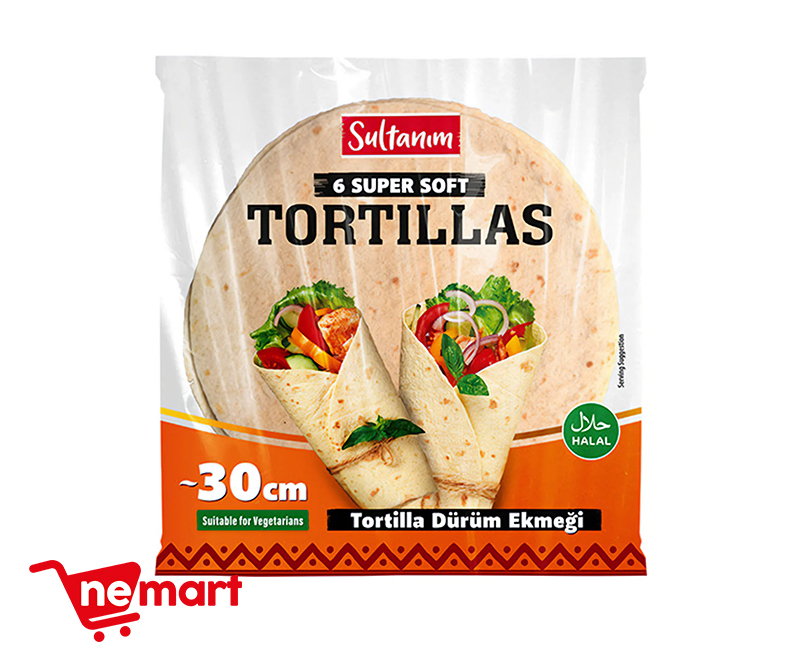 Sultanim Super Soft Tortilla Wrap Bread 30cm